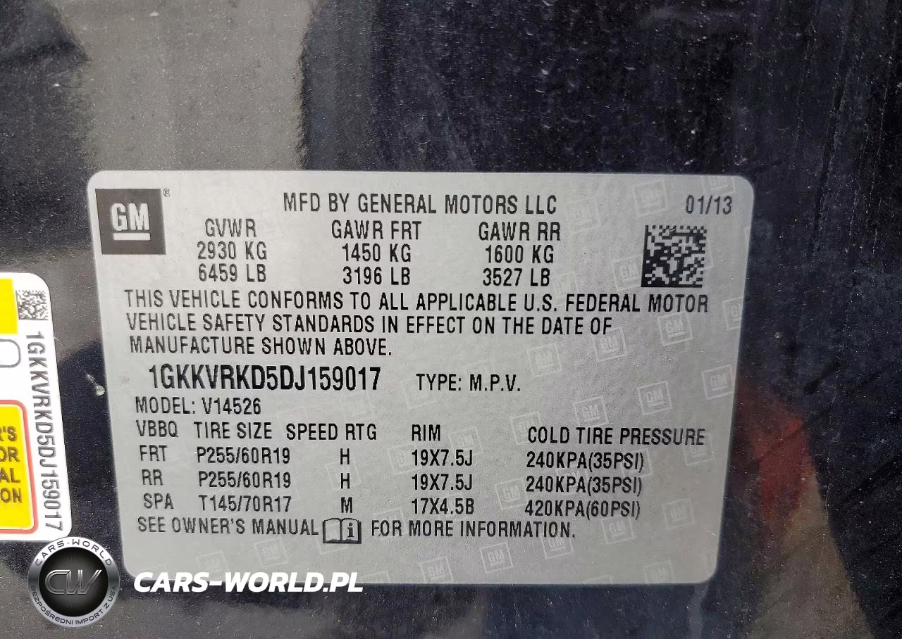 2013 GMC Acadia Slt-1 VIN:1GKKVRKD5DJ159017 - 13