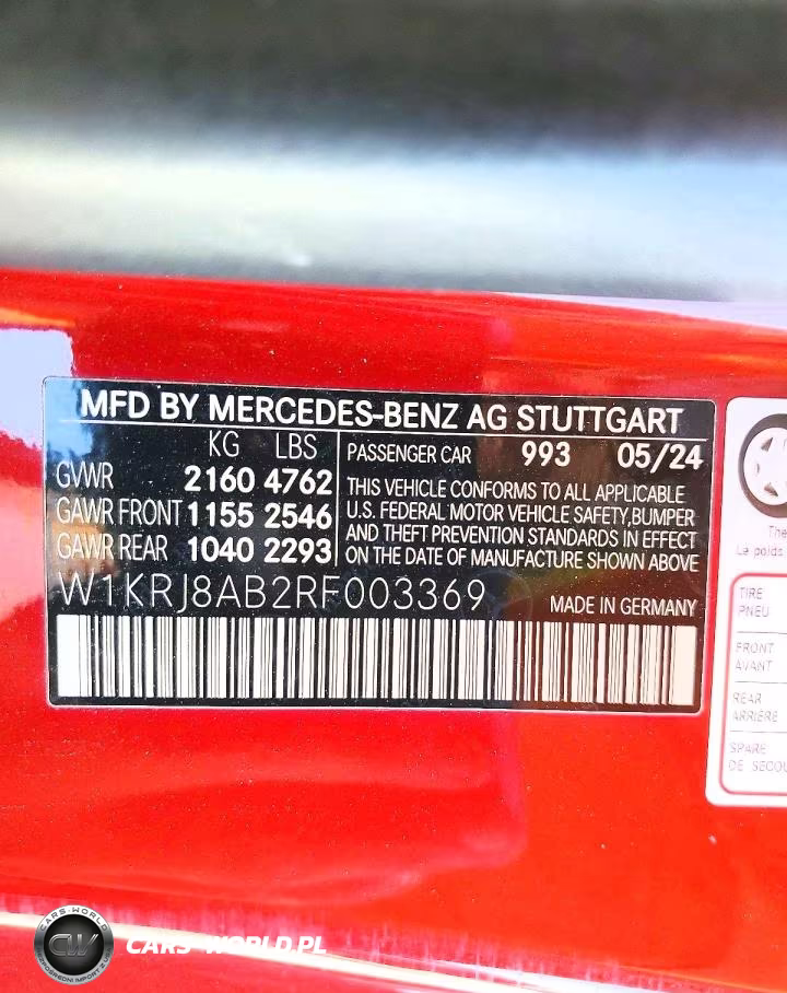 2024 Mercedes-Benz Amg Gt 55 VIN:W1KRJ8AB2RF003369 - 13