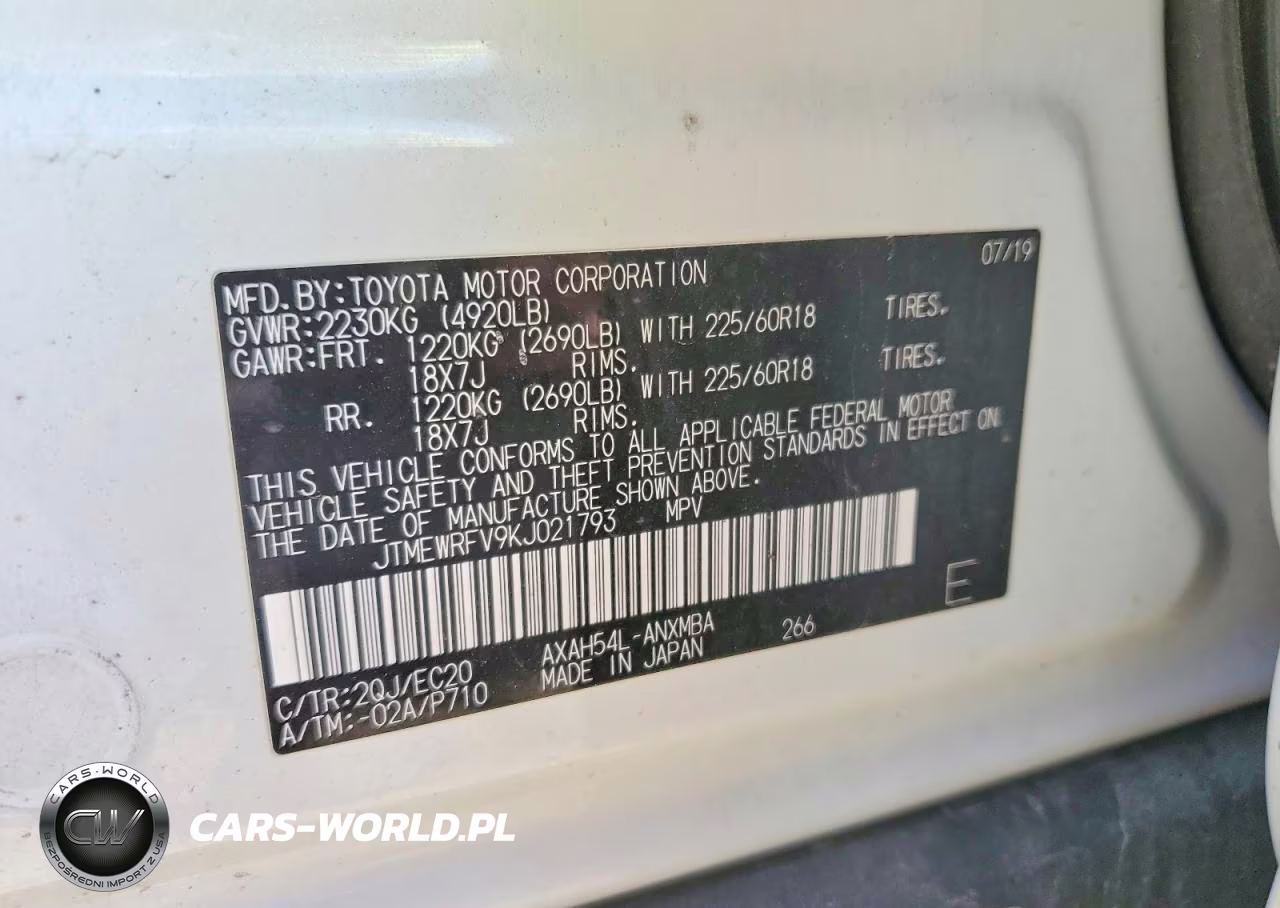 2019 Toyota Rav4 Xse VIN:JTMEWRFV9KJ021793 - 13