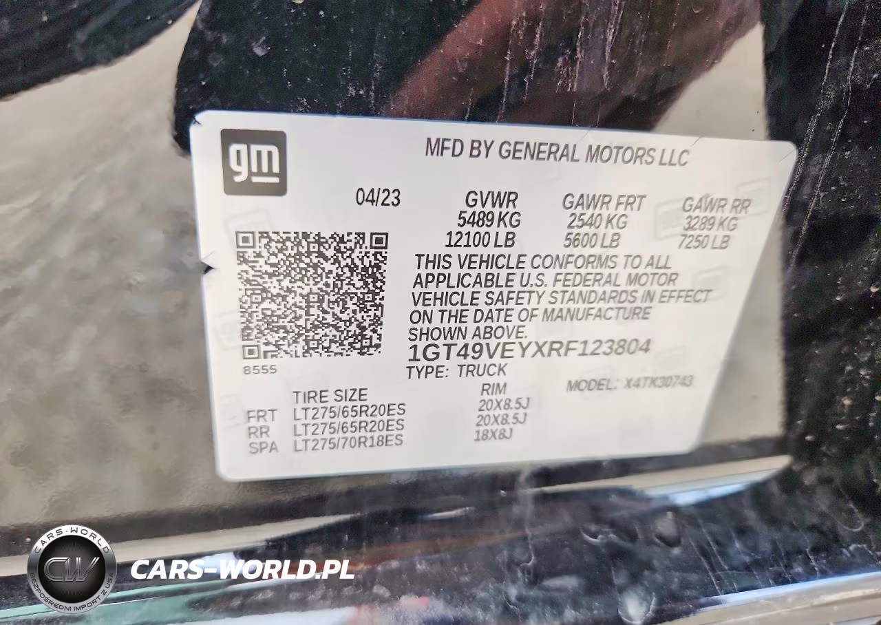 2024 GMC Sierra K3500 At4 VIN:1GT49VEYXRF123804 - 12