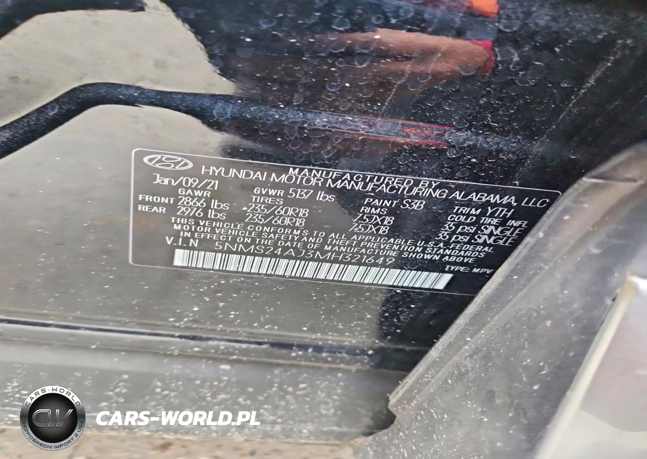 2021 Hyundai Santa Fe Sel VIN:5NMS24AJ3MH321649 - 13