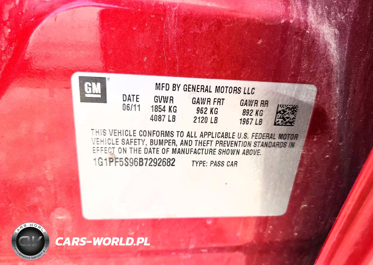 2011 Chevrolet Cruze Lt VIN:1G1PF5S96B7292682 - 13