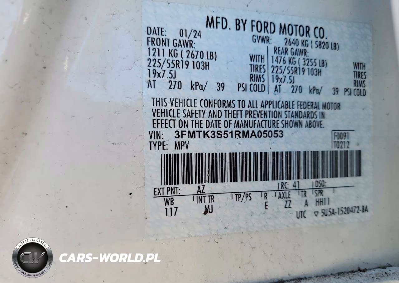 2024 Ford Mustang Mach-E Premium VIN:3FMTK3S51RMA05053 - 12