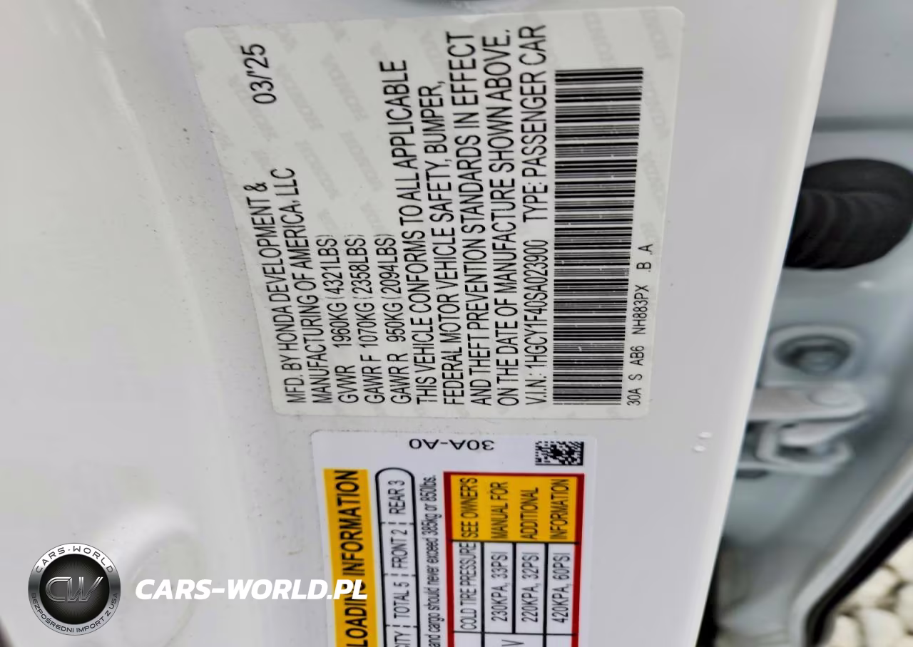 2025 Honda Accord Se VIN:1HGCY1F40SA023900 - 12