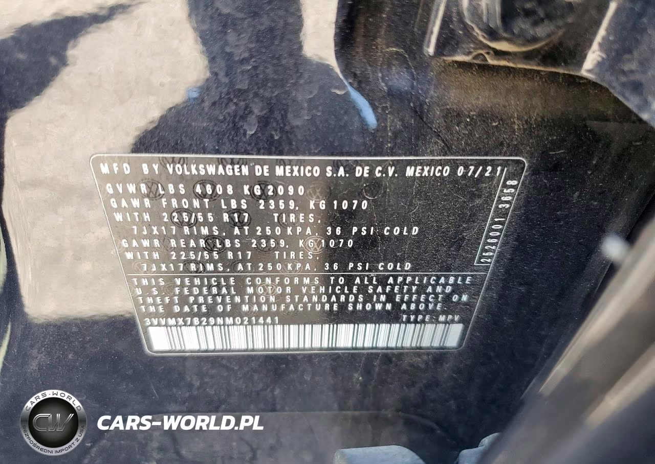 2022 Volkswagen Taos S VIN:3VVMX7B29NM021441 - 13