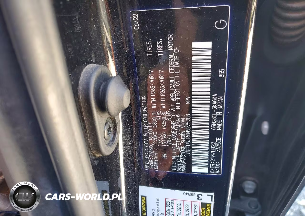 2022 Toyota 4Runner Sr5 Premium VIN:JTEFU5JR6N5275208 - 13