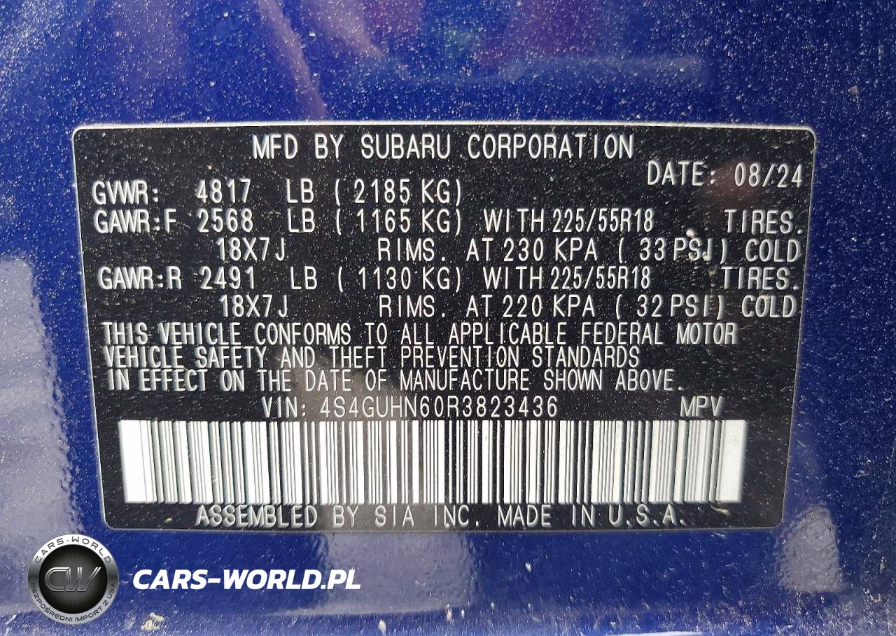 2024 Subaru Crosstrek Limited VIN:4S4GUHN60R3823436 - 14