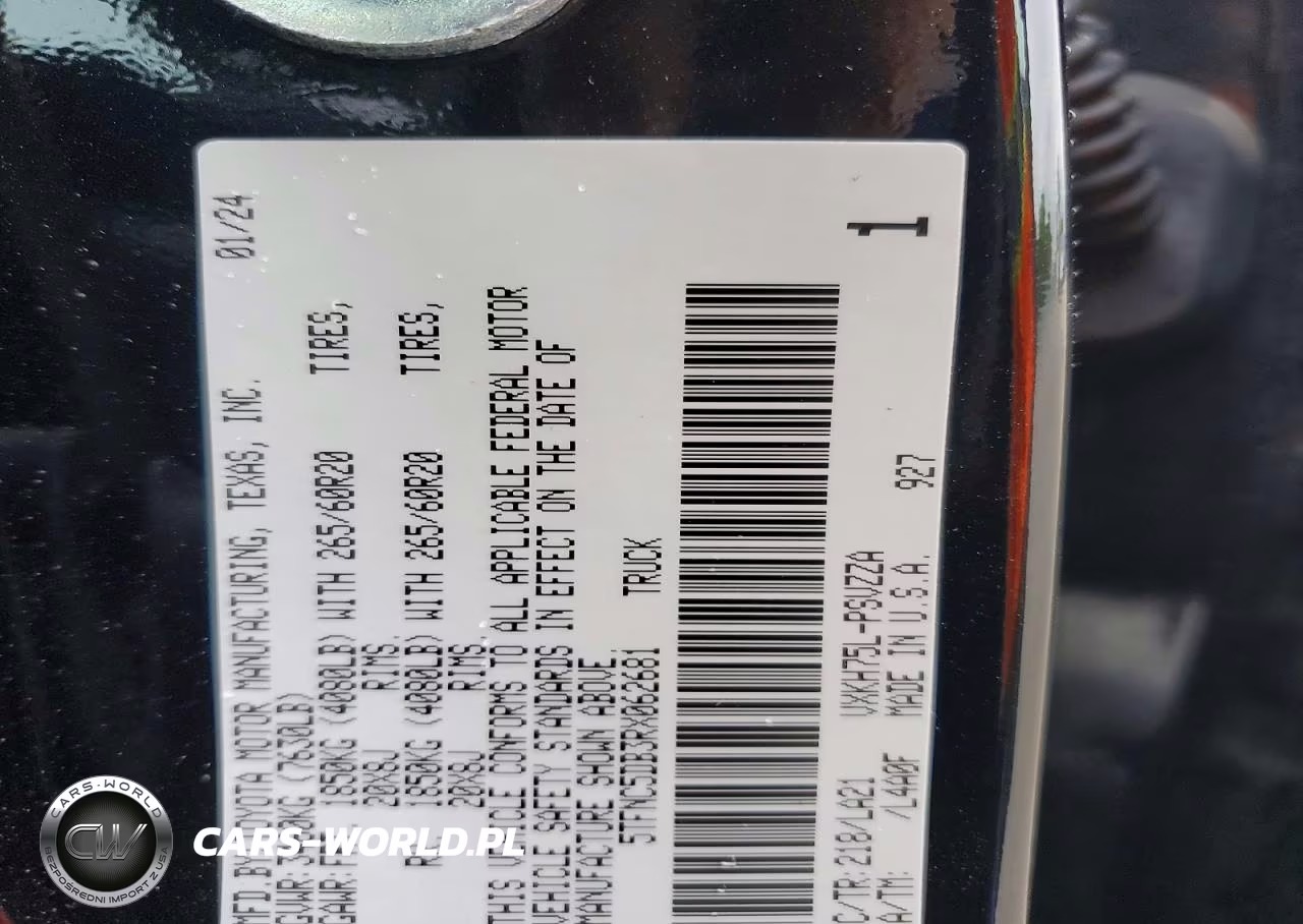 2024 Toyota Tundra Platinum Hv VIN:5TFNC5DB3RX062681 - 12