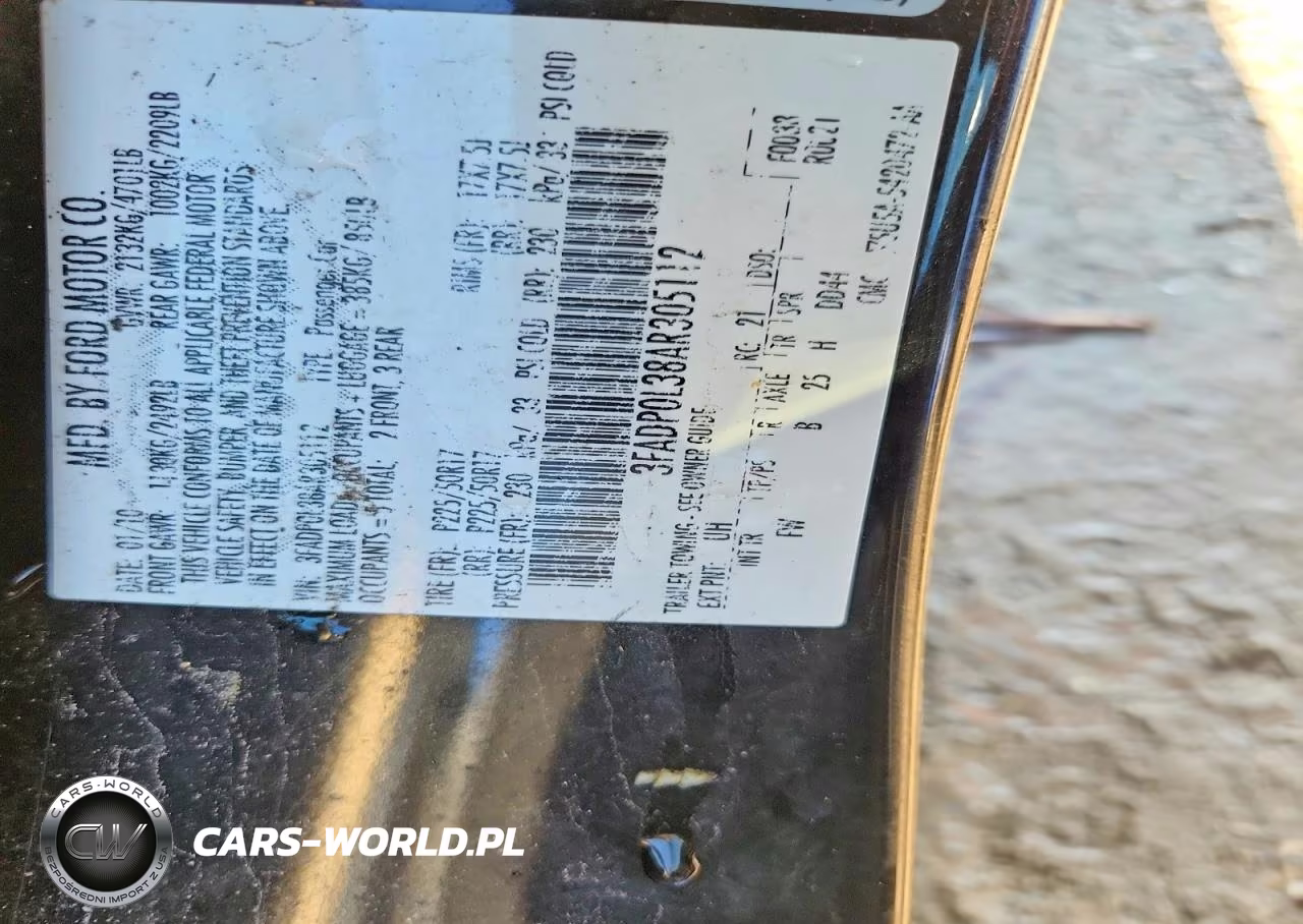 2010 Ford Fusion Hybrid VIN:3FADP0L38AR305112 - 12