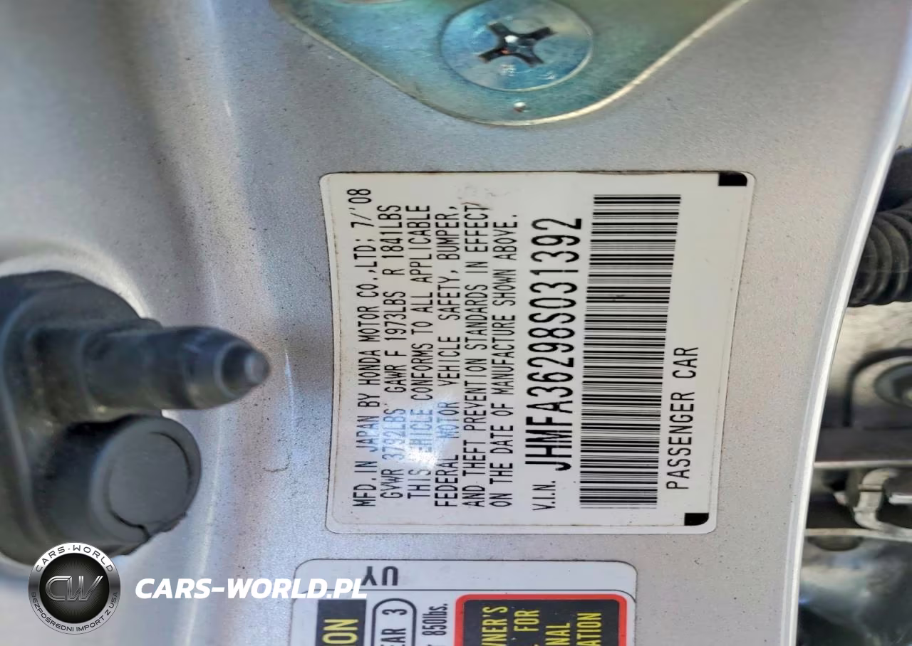2008 Honda Civic Hybrid VIN:JHMFA36298S031392 - 12