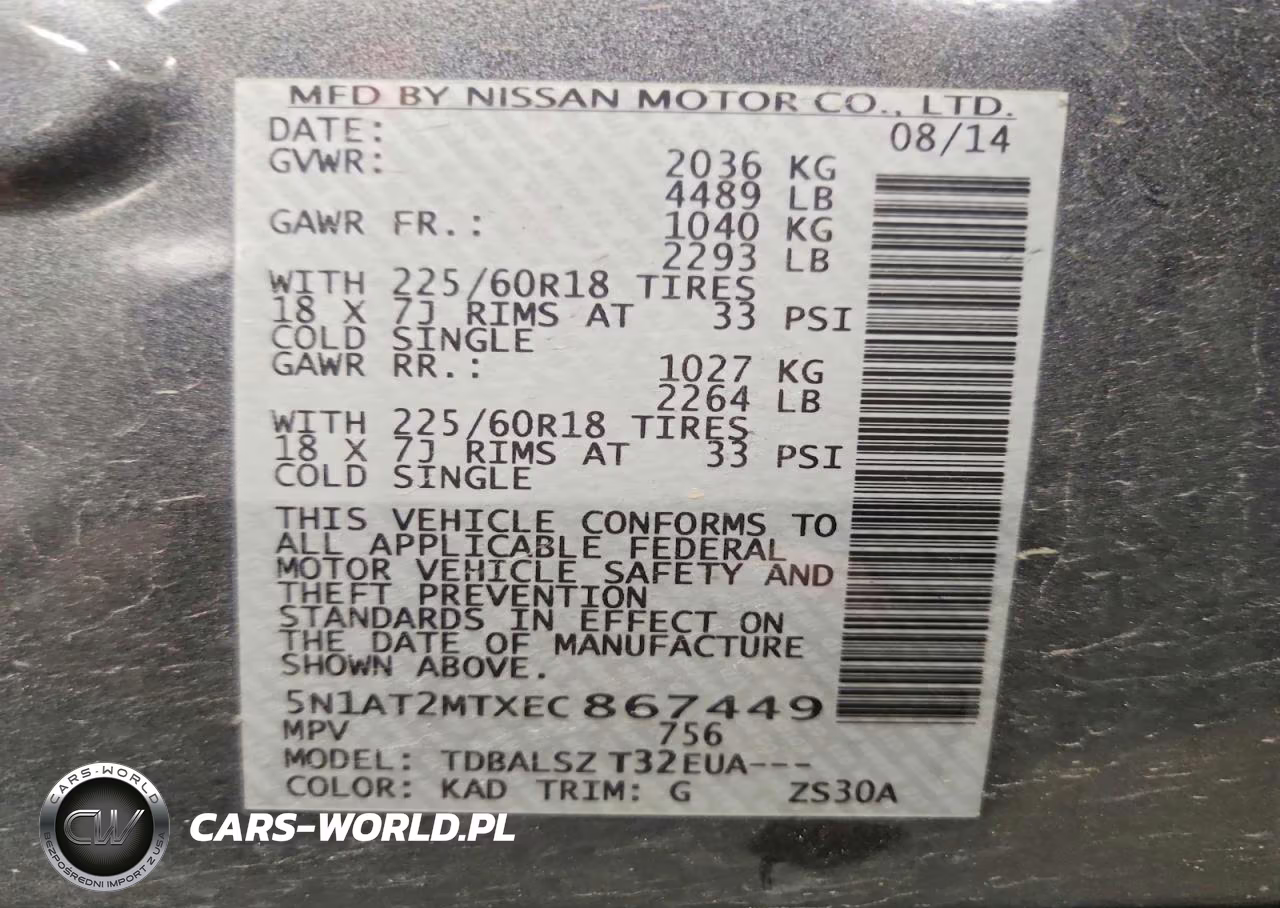 2014 Nissan Rogue Sl VIN:5N1AT2MTXEC867449 - 13