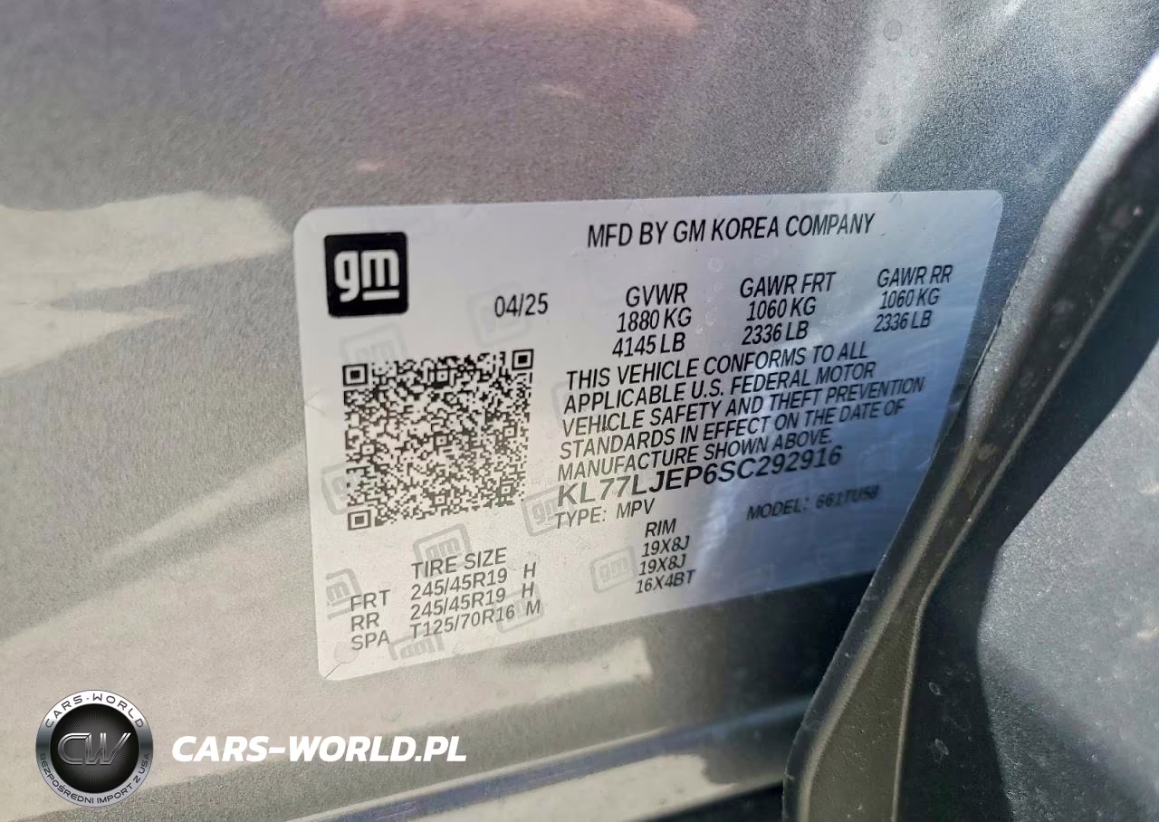 2025 Chevrolet Trax 2Rs VIN:KL77LJEP6SC292916 - 13