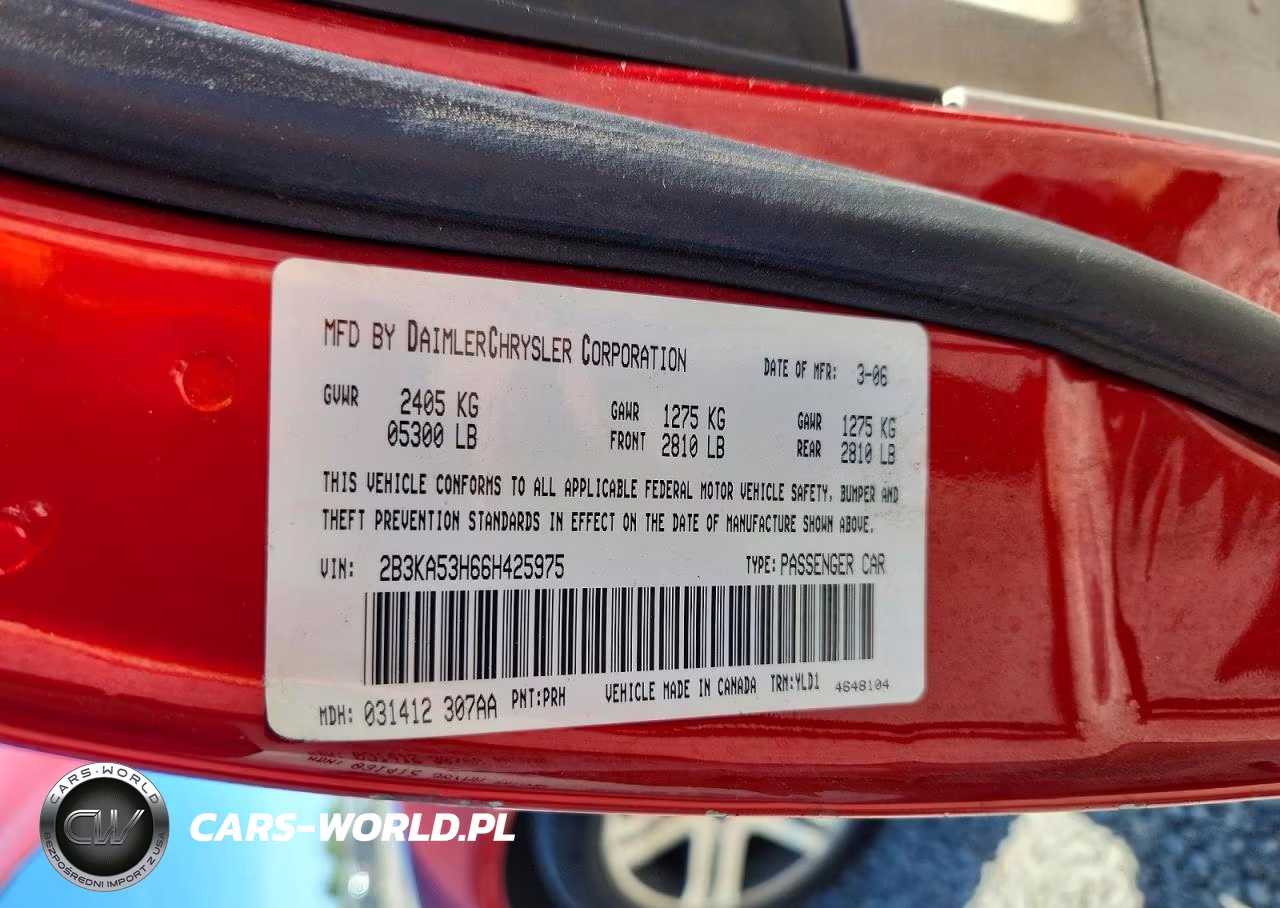 2006 Dodge Charger R VIN:2B3KA53H66H425975 - 12