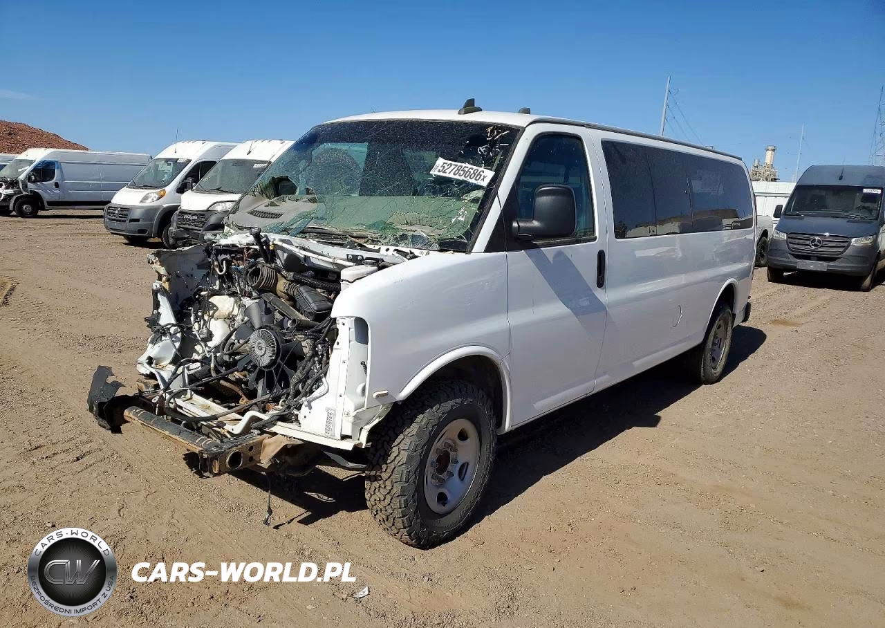 2020 Chevrolet Express G3500 Ls 6.0L V8 Passenger VIN:1GAZGNFG7L1251187 - 2