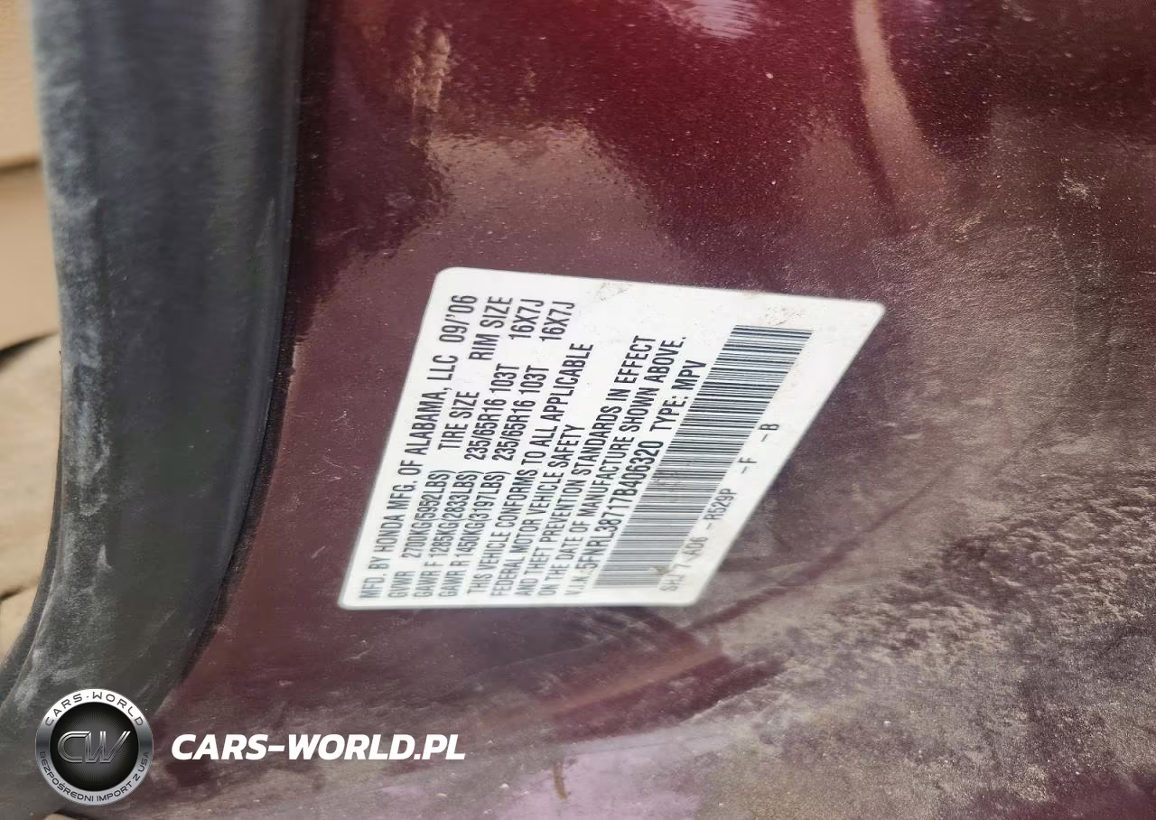 2007 Honda Odyssey Exl VIN:5FNRL38717B406320 - 13