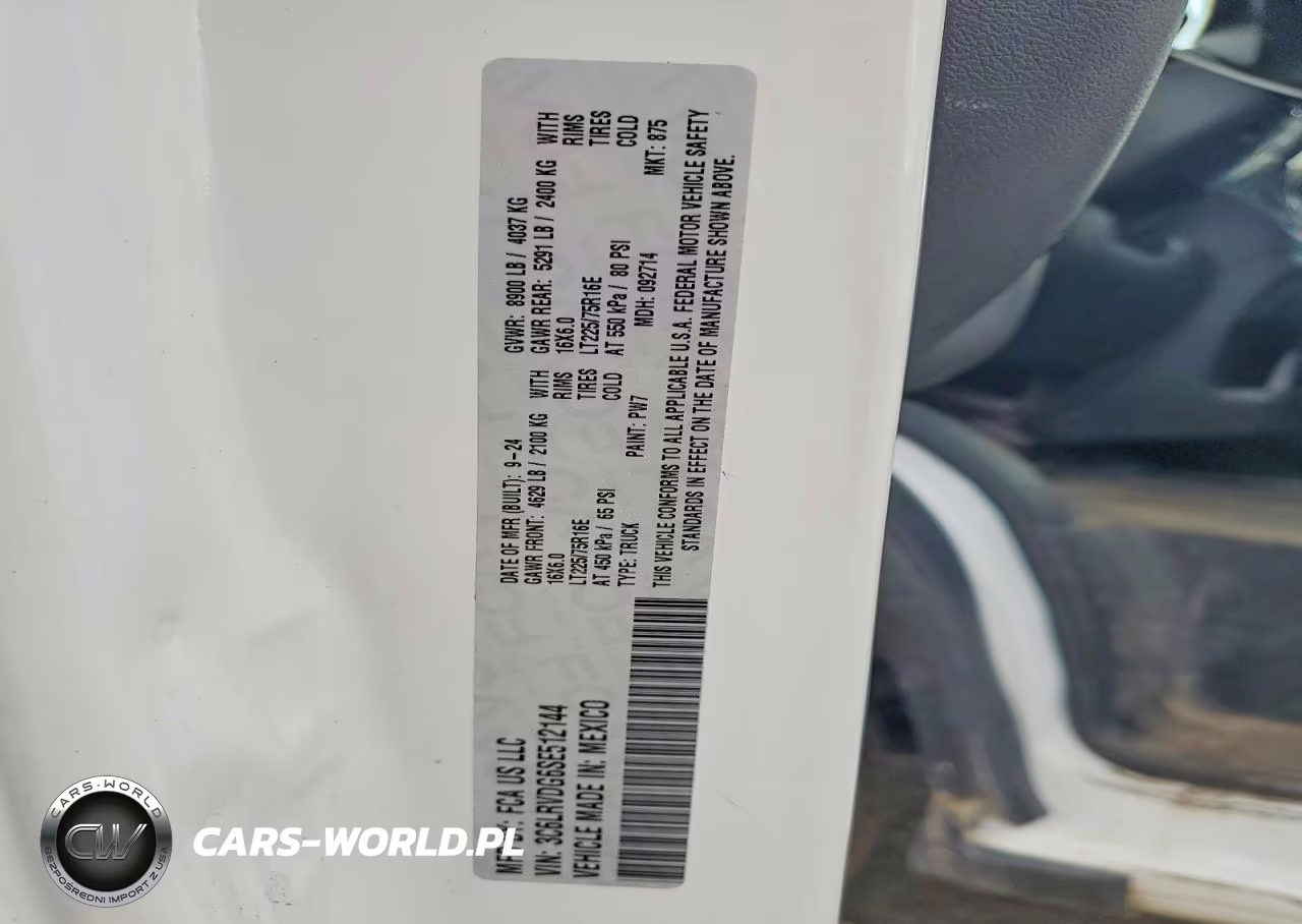 2025 Ram Promaster 2500 Delivery Van VIN:3C6LRVDG6SE512144 - 14