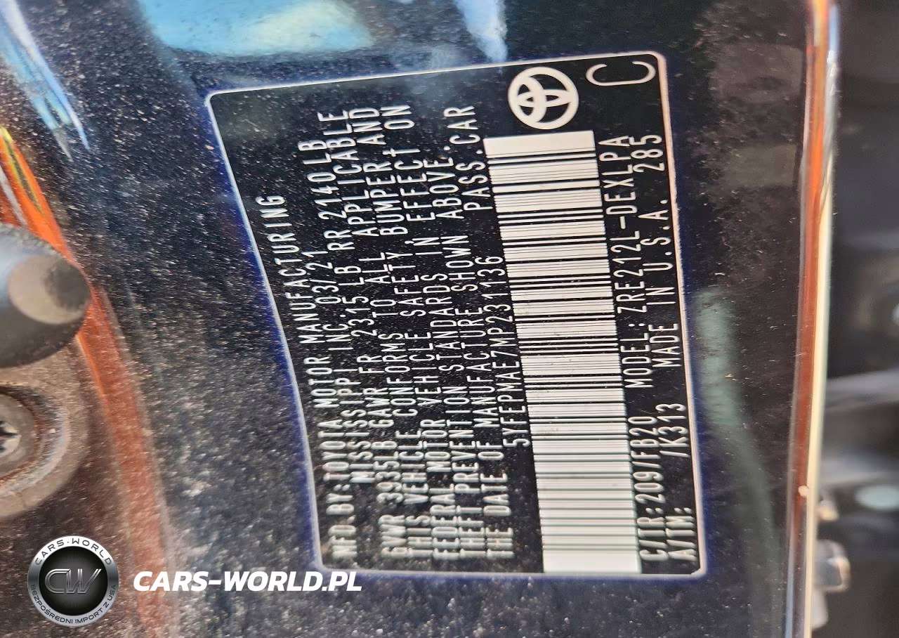 2021 Toyota Corolla Le VIN:5YFEPMAE7MP231136 - 12