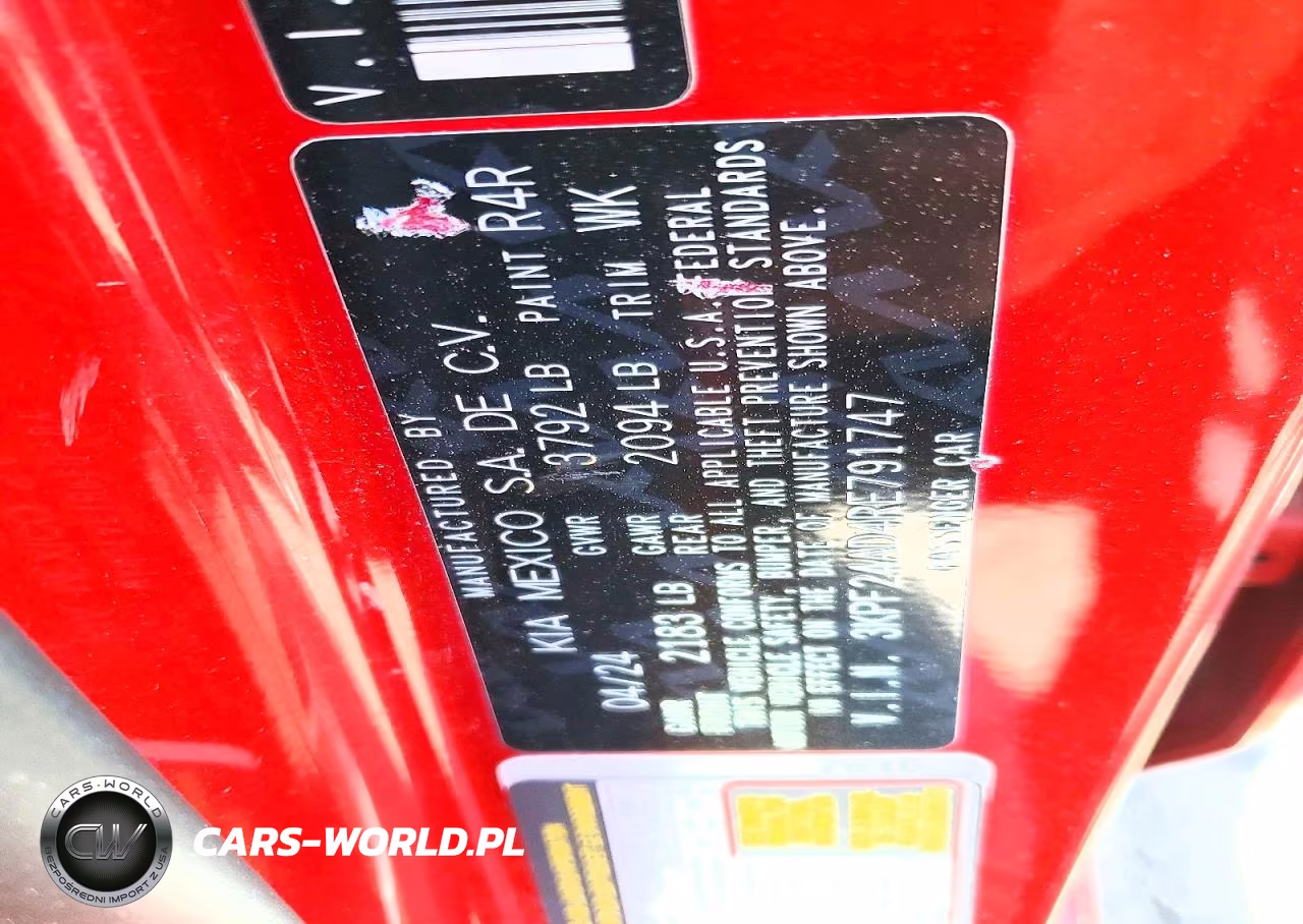 2024 Kia Forte Lxs VIN:3KPF24AD4RE791747 - 12