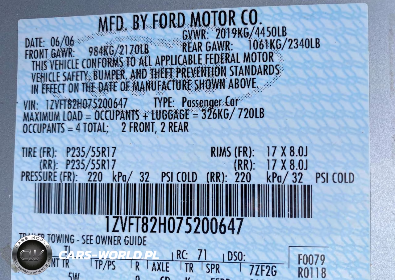 2007 Ford Mustang Gt VIN:1ZVFT82H075200647 - 10