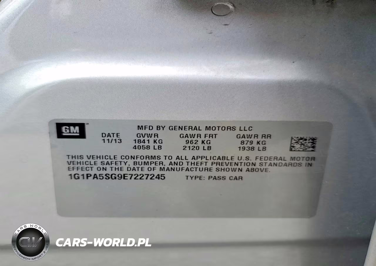 2014 Chevrolet Cruze Ls VIN:1G1PA5SG9E7227245 - 13