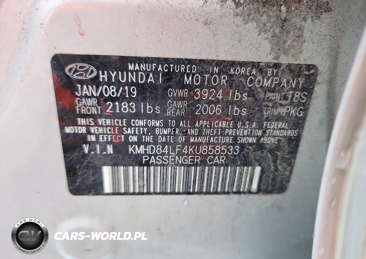 2019 Hyundai Elantra Sel VIN:KMHD84LF4KU858533 - 13