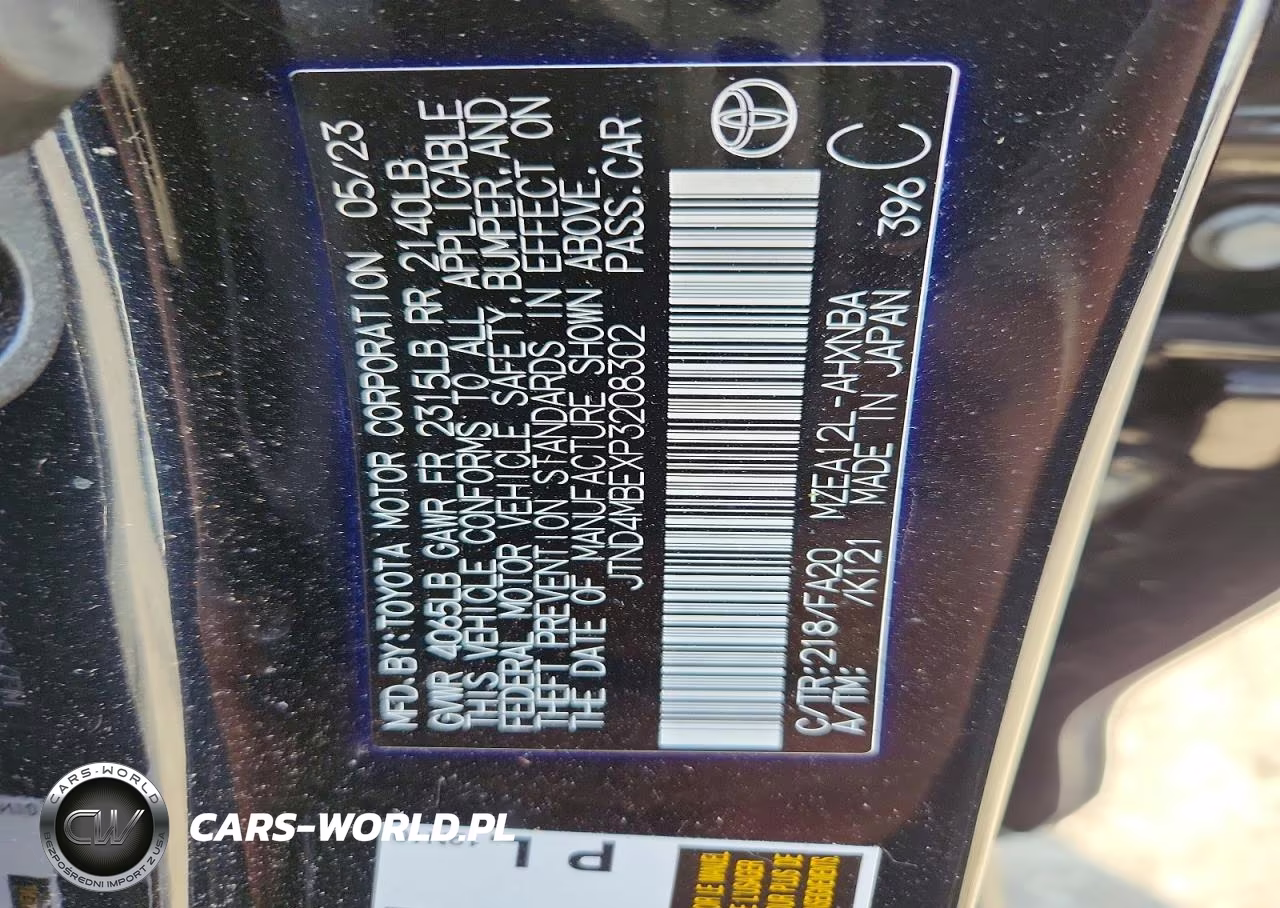 2023 Toyota Corolla Hatchback Se VIN:JTND4MBEXP3208302 - 12