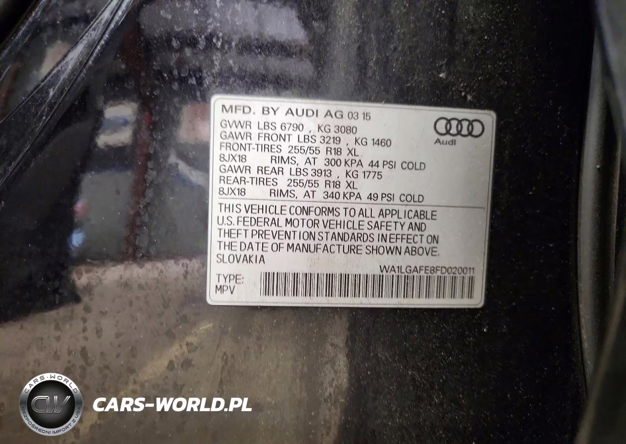 2015 Audi Q7 Premium Plus VIN:WA1LGAFE8FD020011 - 13