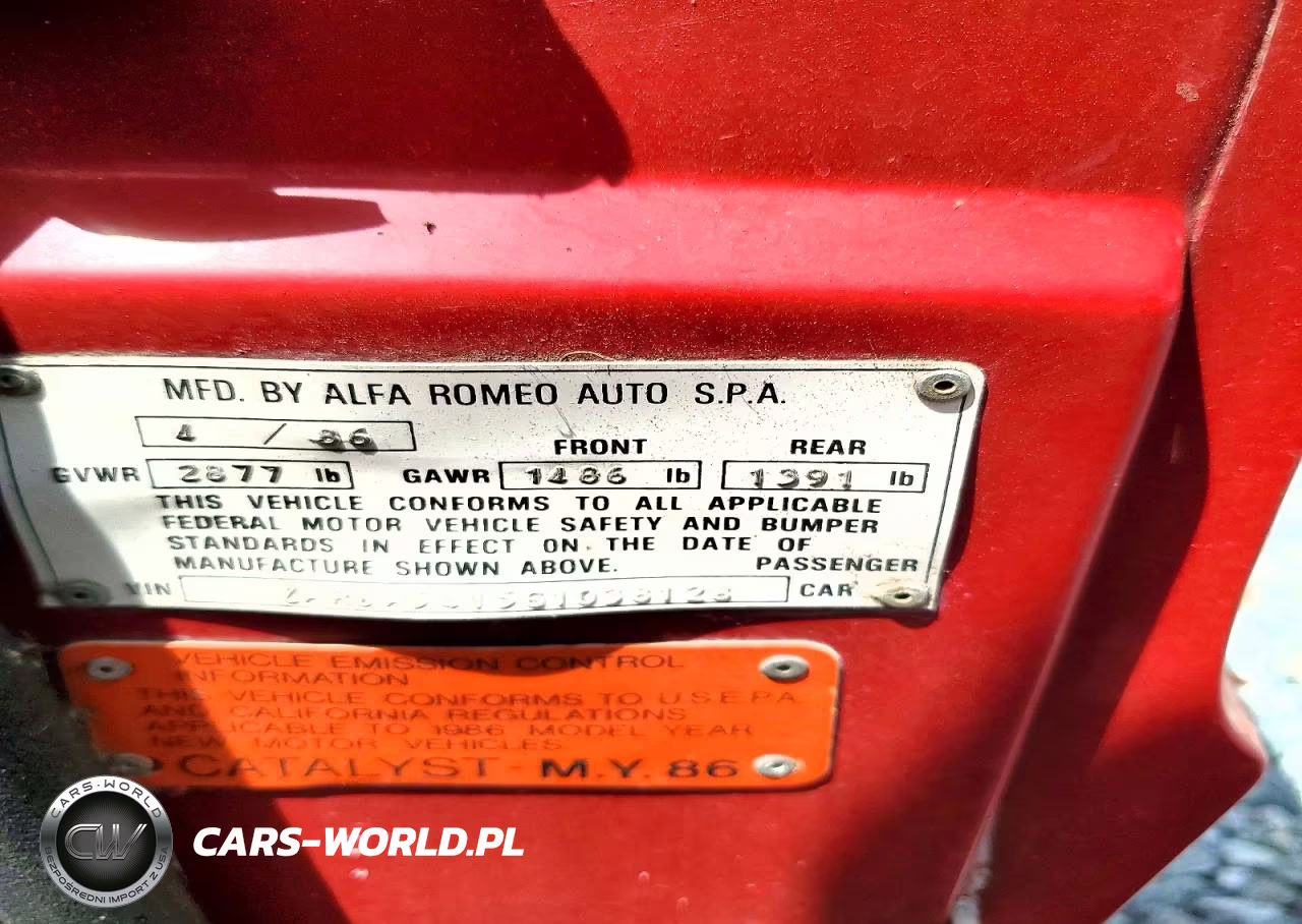 1986 Alfa Romeo Veloce 2000 Spider VIN:ZARBA5415G1038128 - 12
