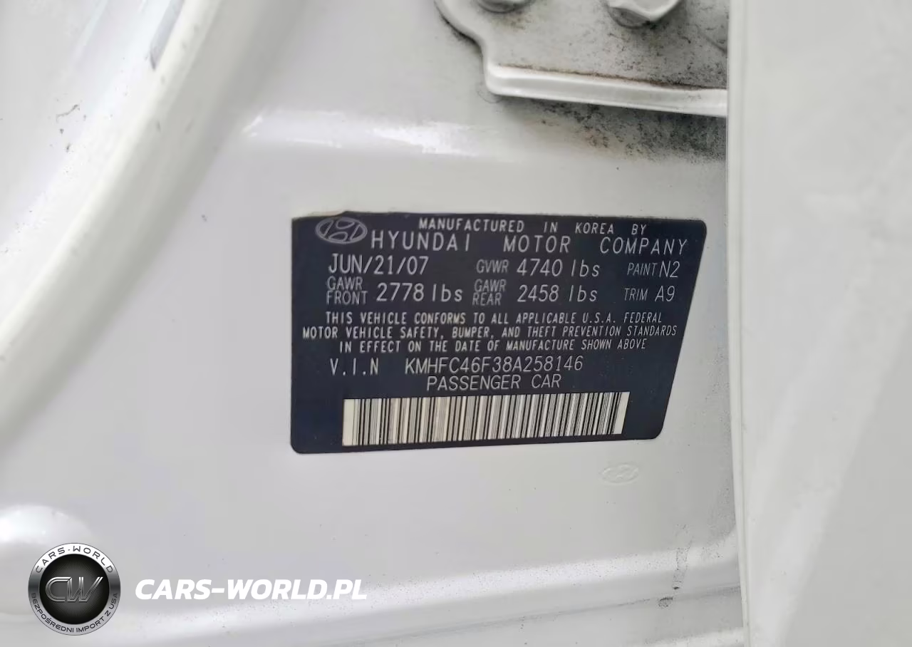 2008 Hyundai Azera Limited VIN:KMHFC46F38A258146 - 13