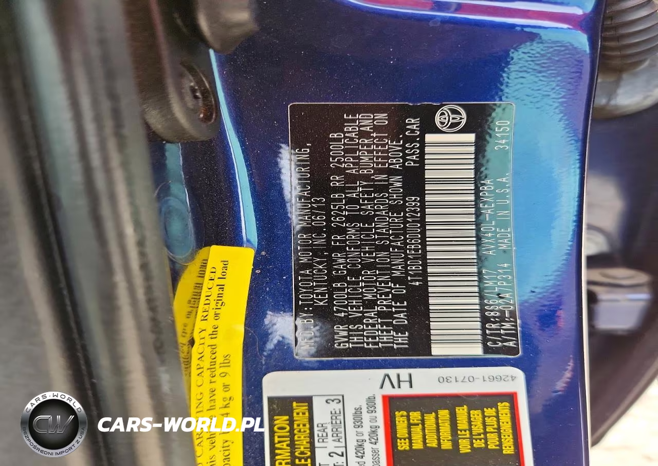 2013 Toyota Avalon Hybrid Limited VIN:4T1BD1EB6DU012399 - 13