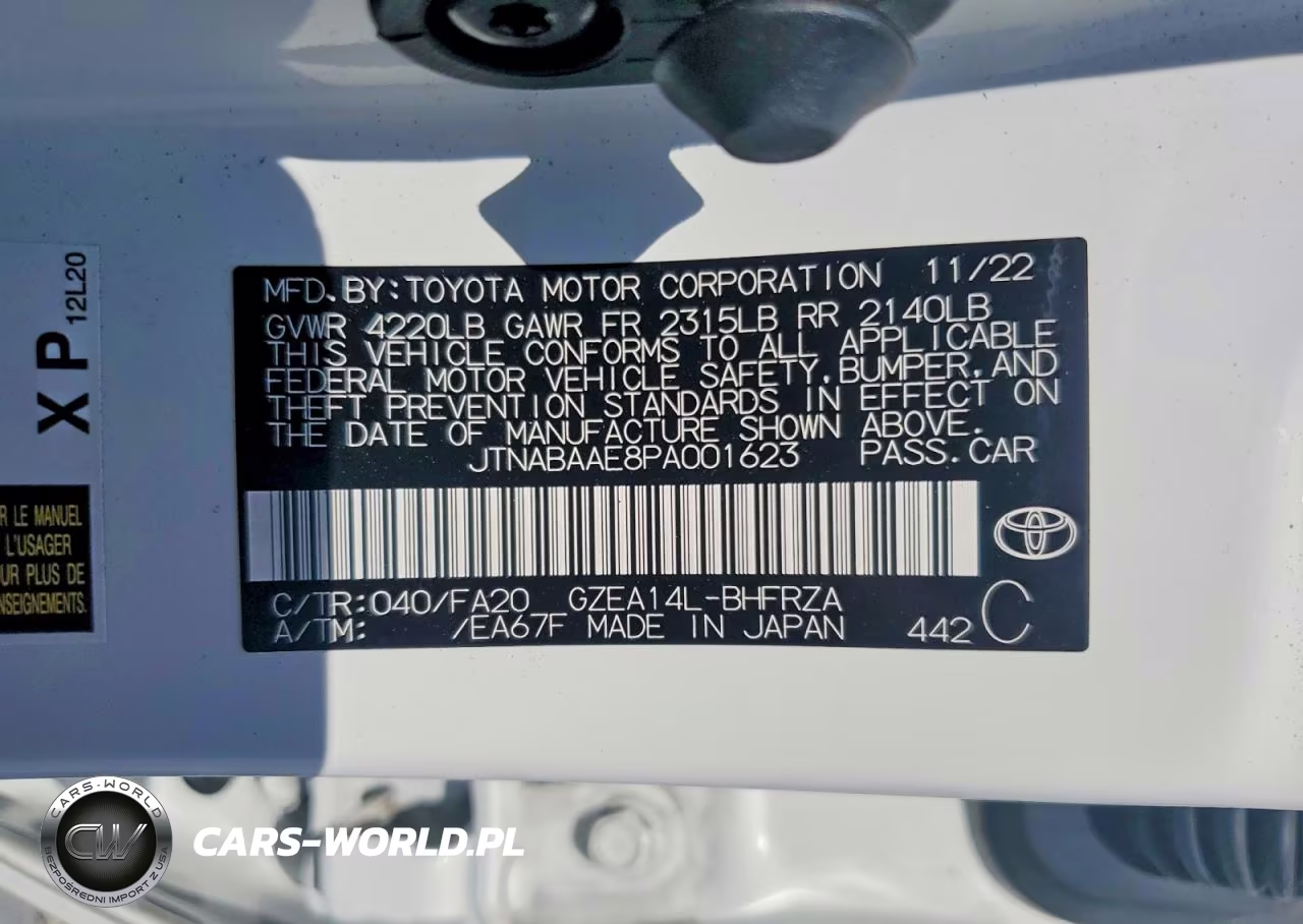 2023 Toyota Gr Corolla Core VIN:JTNABAAE8PA001623 - 12