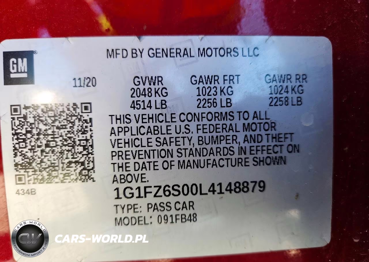 2020 Chevrolet Bolt Ev Premier VIN:1G1FZ6S00L4148879 - 14