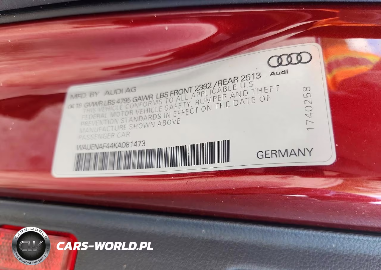 2019 Audi A4 Premium Plus VIN:WAUENAF44KA081473 - 12