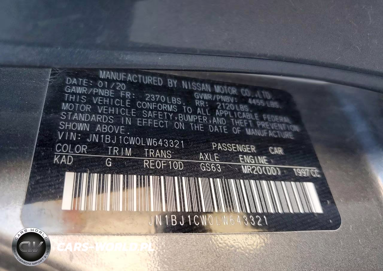 2020 Nissan Rogue Sport Sv VIN:JN1BJ1CW0LW643321 - 13