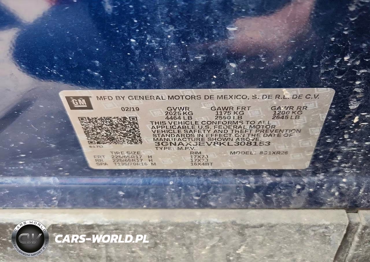 2019 Chevrolet Equinox Lt VIN:3GNAXJEV8KL308153 - 14