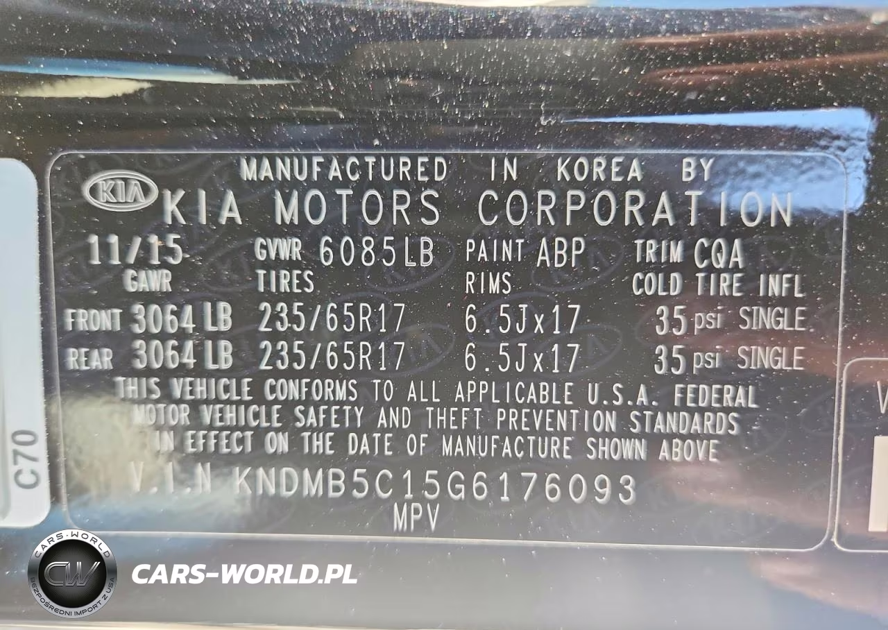 2016 Kia Sedona Lx VIN:KNDMB5C15G6176093 - 13