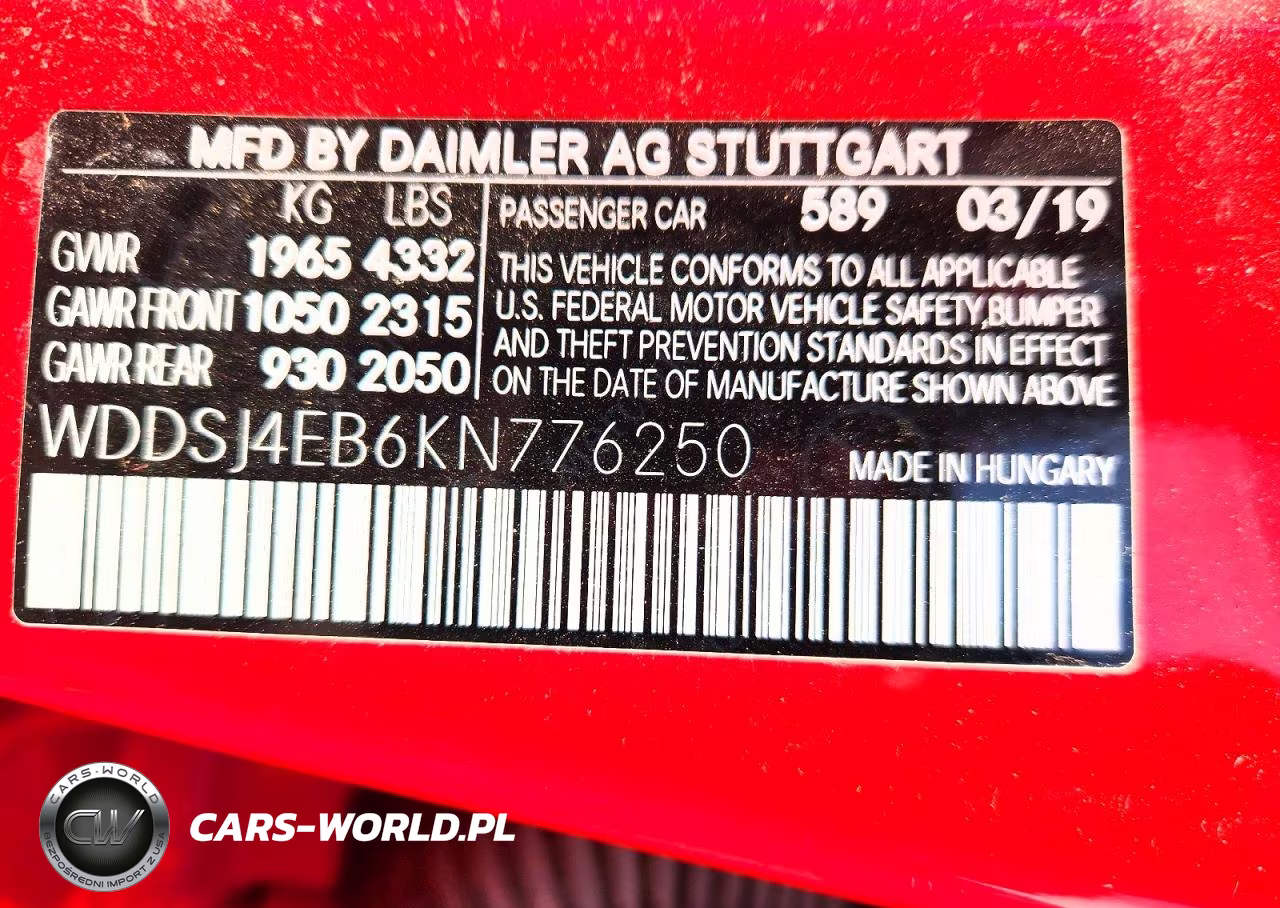 2019 Mercedes-Benz Cla 250 VIN:WDDSJ4EB6KN776250 - 12