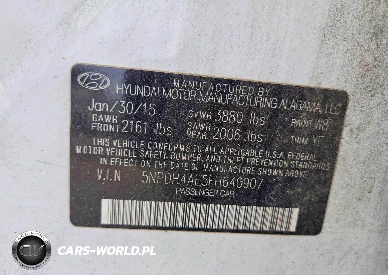2015 Hyundai Elantra Se VIN:5NPDH4AE5FH640907 - 13