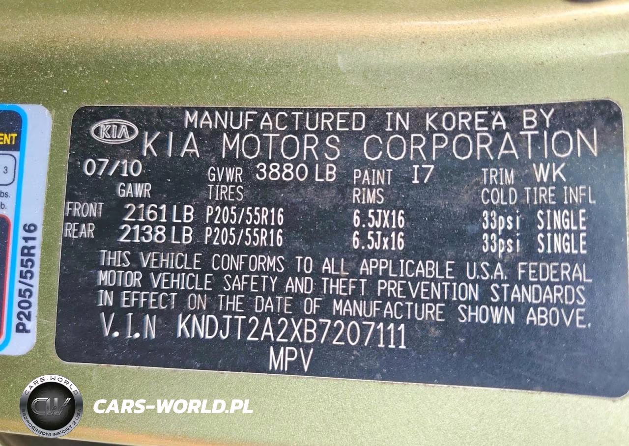 2011 Kia Soul + VIN:KNDJT2A2XB7207111 - 12