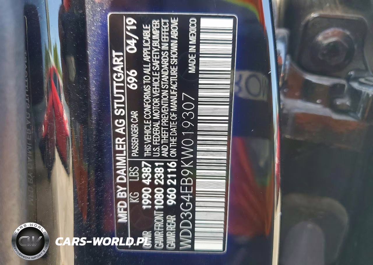2019 Mercedes-Benz A 220 VIN:WDD3G4EB9KW019307 - 12