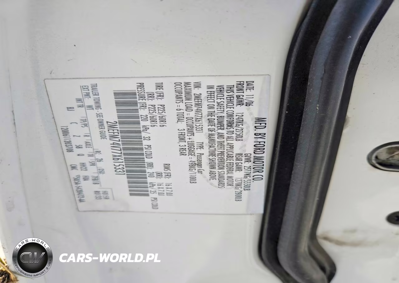 2007 Mercury Grand Marquis Gs VIN:2MEFM74V77X615331 - 13