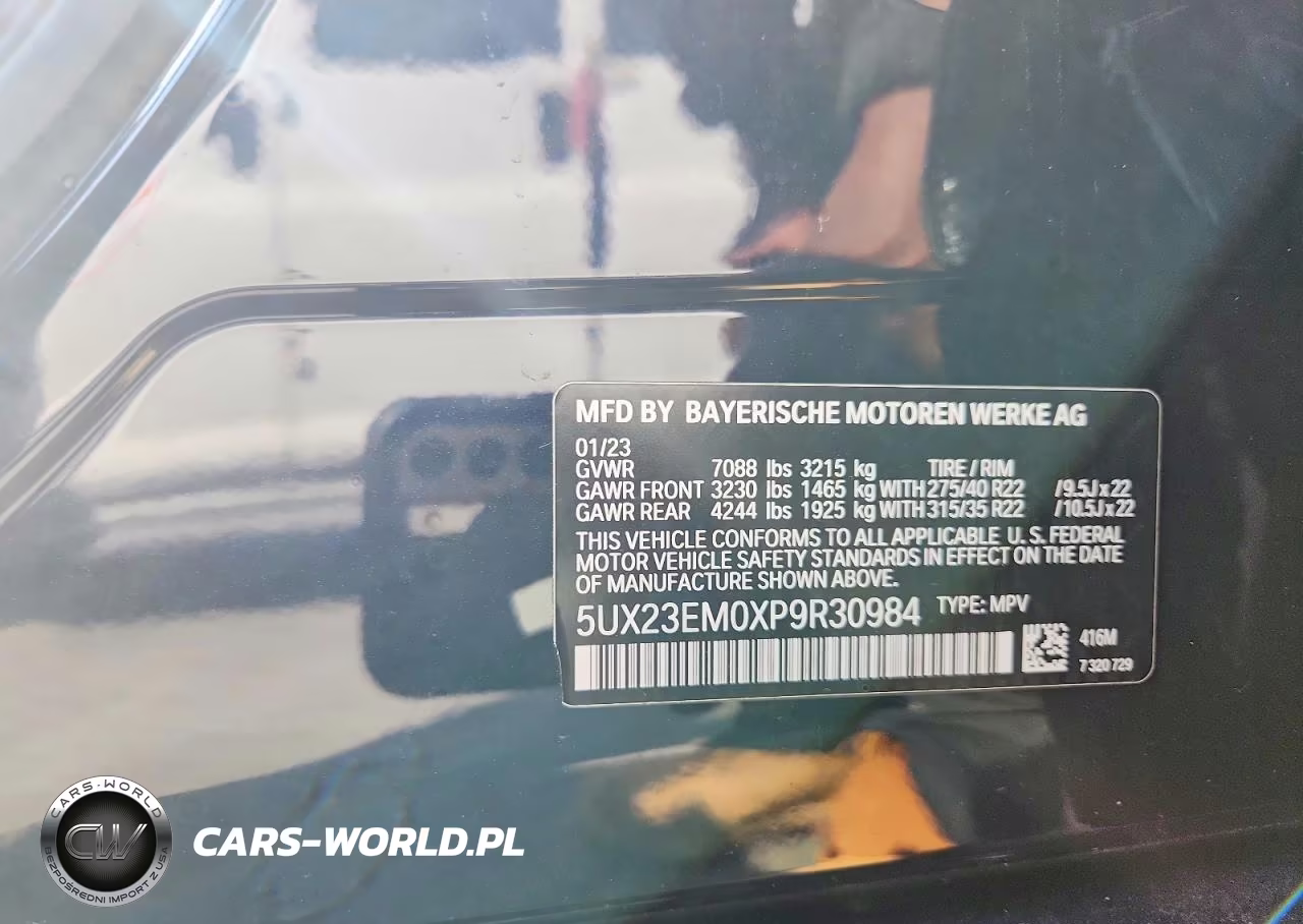 2023 BMW X7 xDrive40I VIN:5UX23EM0XP9R30984 - 13