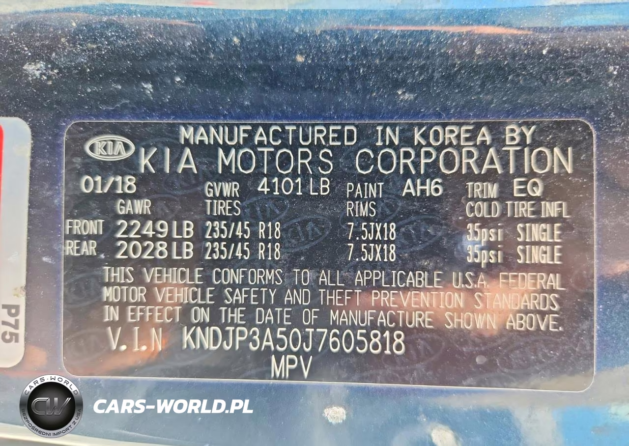 2018 Kia Soul + VIN:KNDJP3A50J7605818 - 12