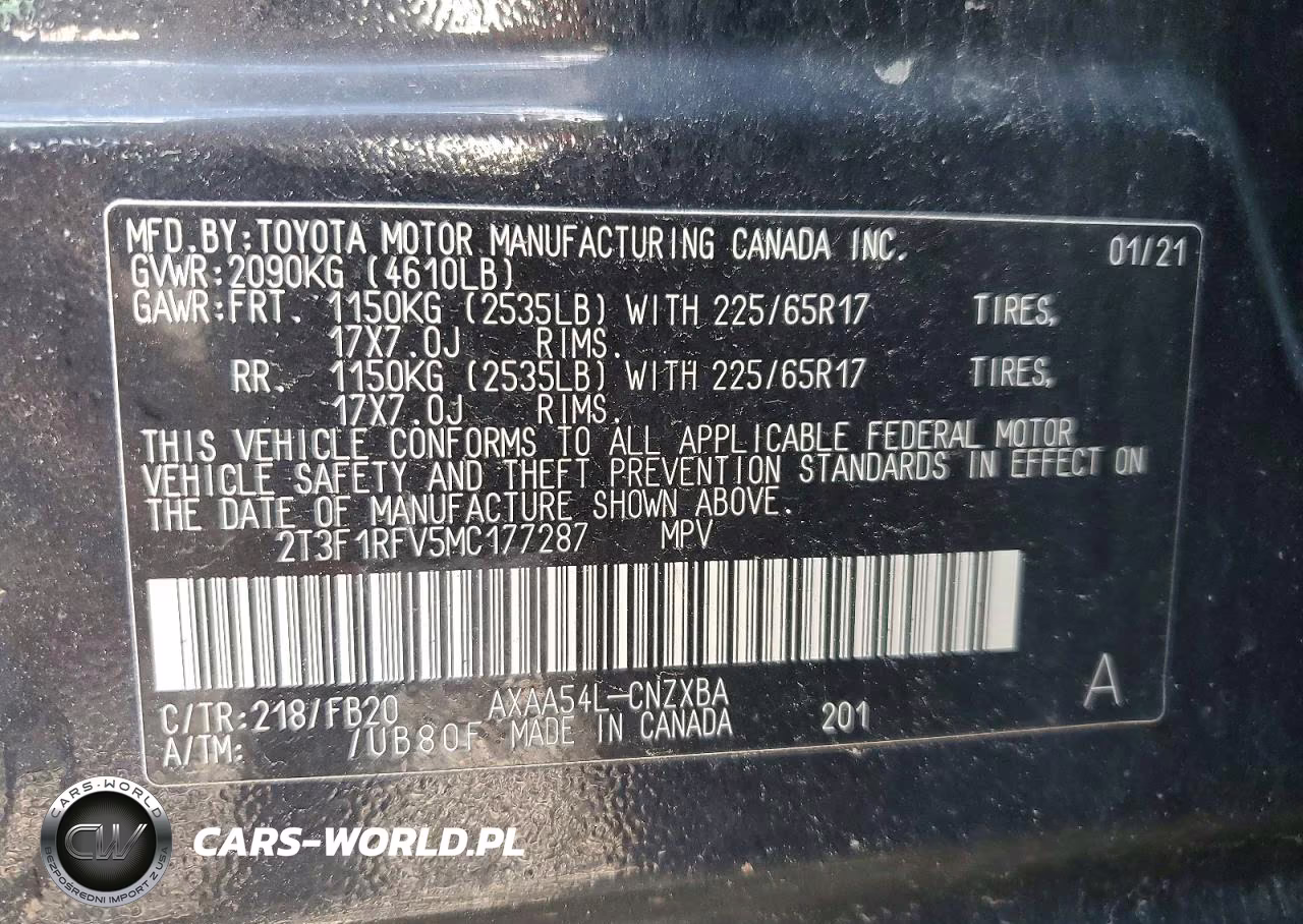 2021 Toyota Rav4 Le VIN:2T3F1RFV5MC177287 - 13