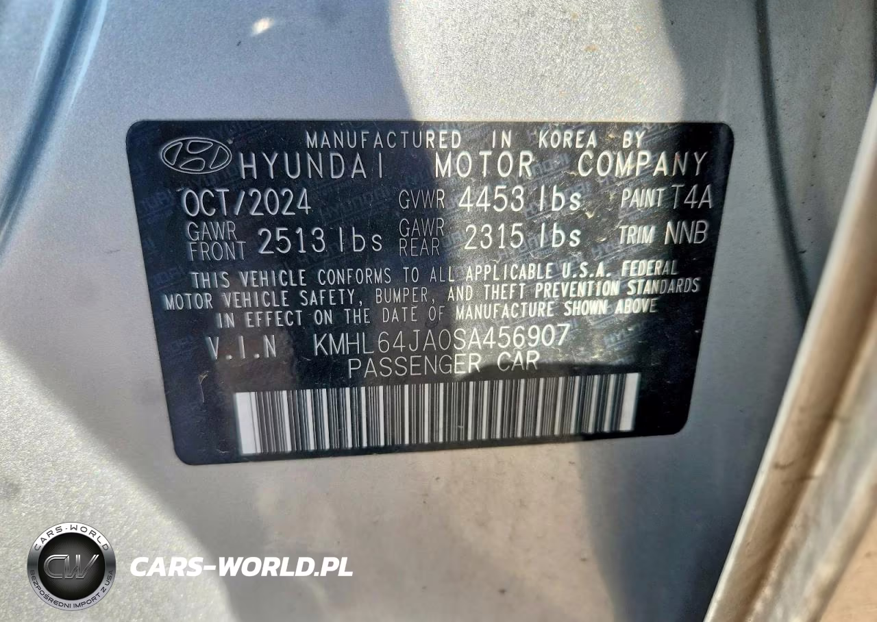 2025 Hyundai Sonata Sel VIN:KMHL64JA0SA456907 - 13
