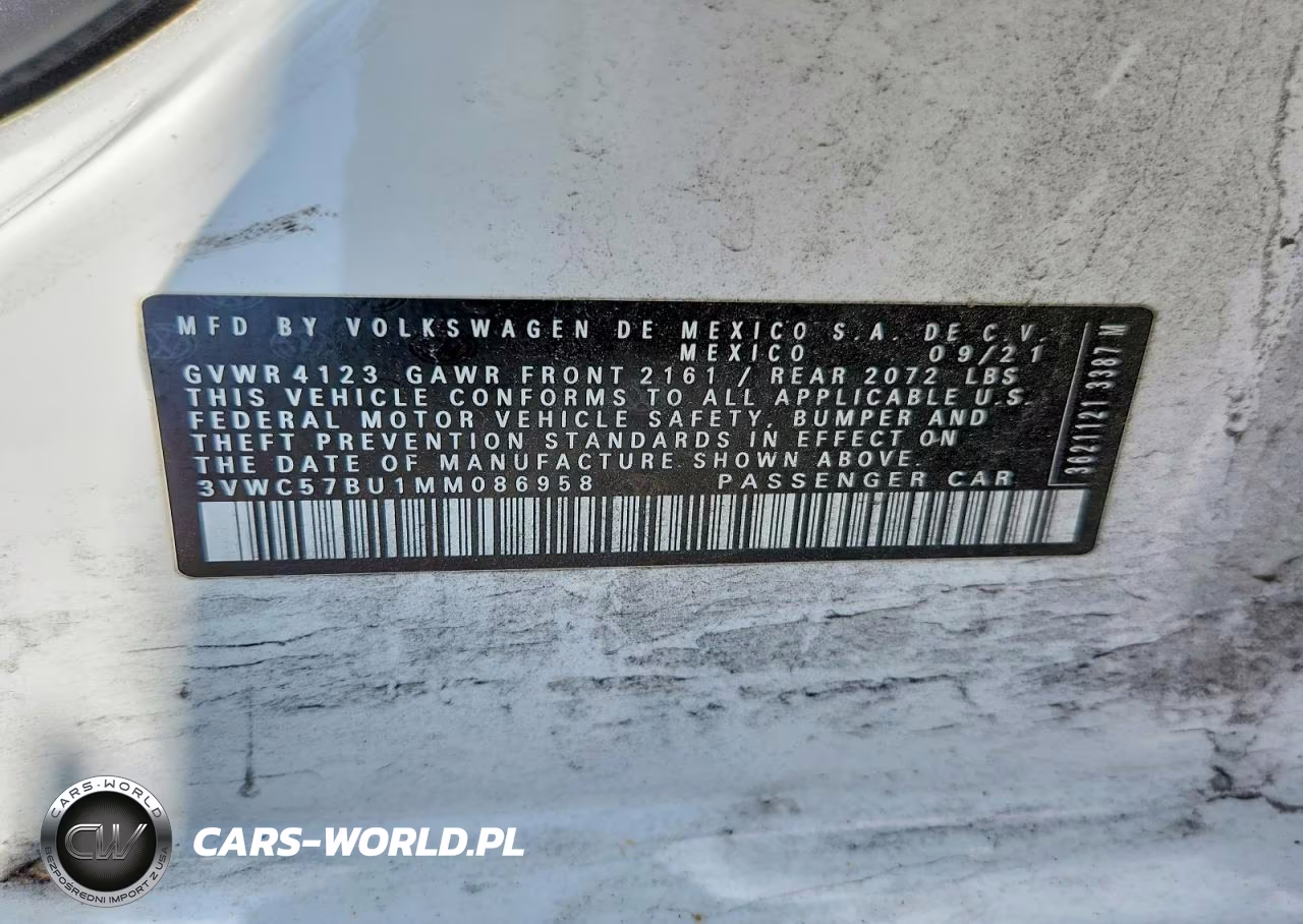 2021 Volkswagen Jetta S VIN:3VWC57BU1MM086958 - 12