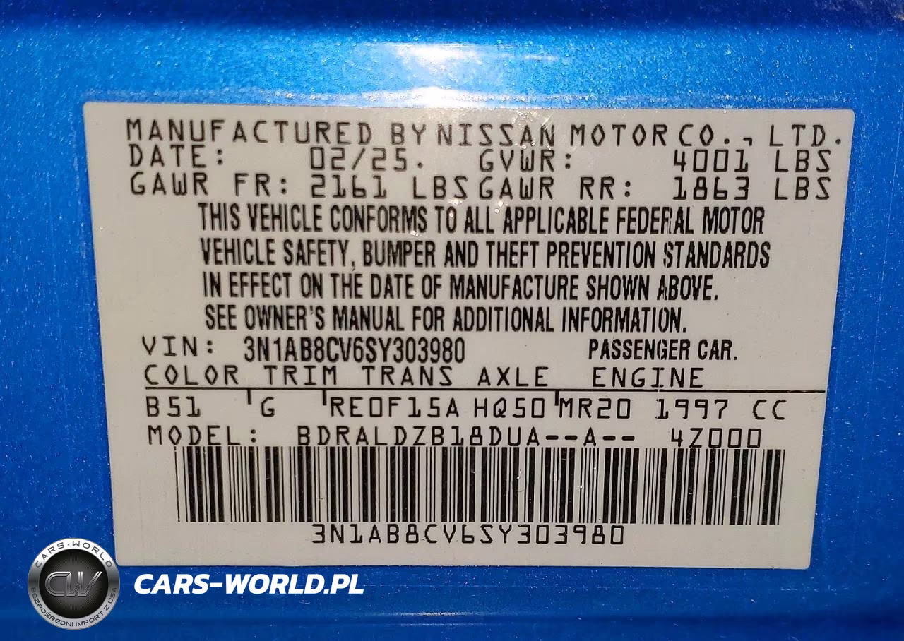 2025 Nissan Sentra Sv VIN:3N1AB8CV6SY303980 - 12