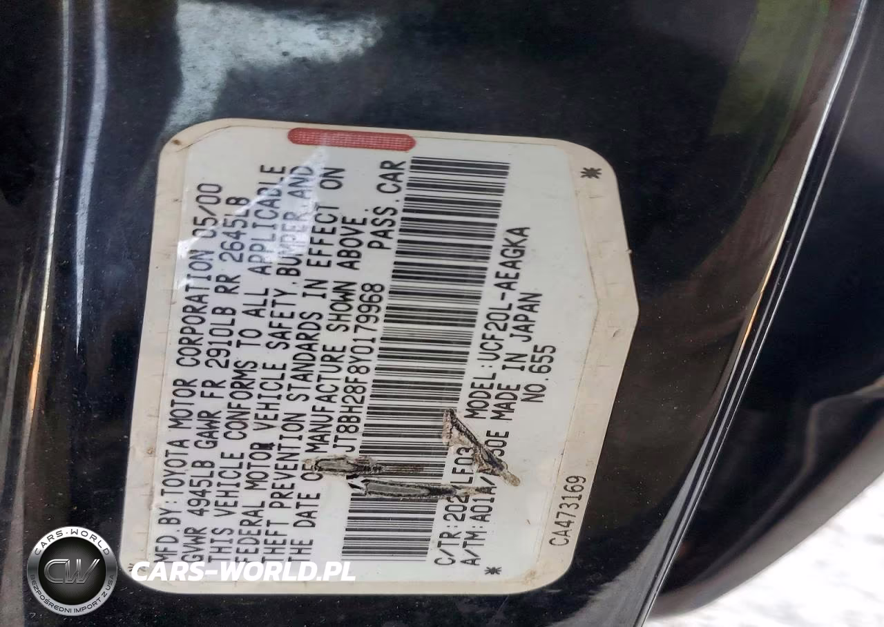 2000 Lexus Ls 400 Base VIN:JT8BH28F8Y0179968 - 12