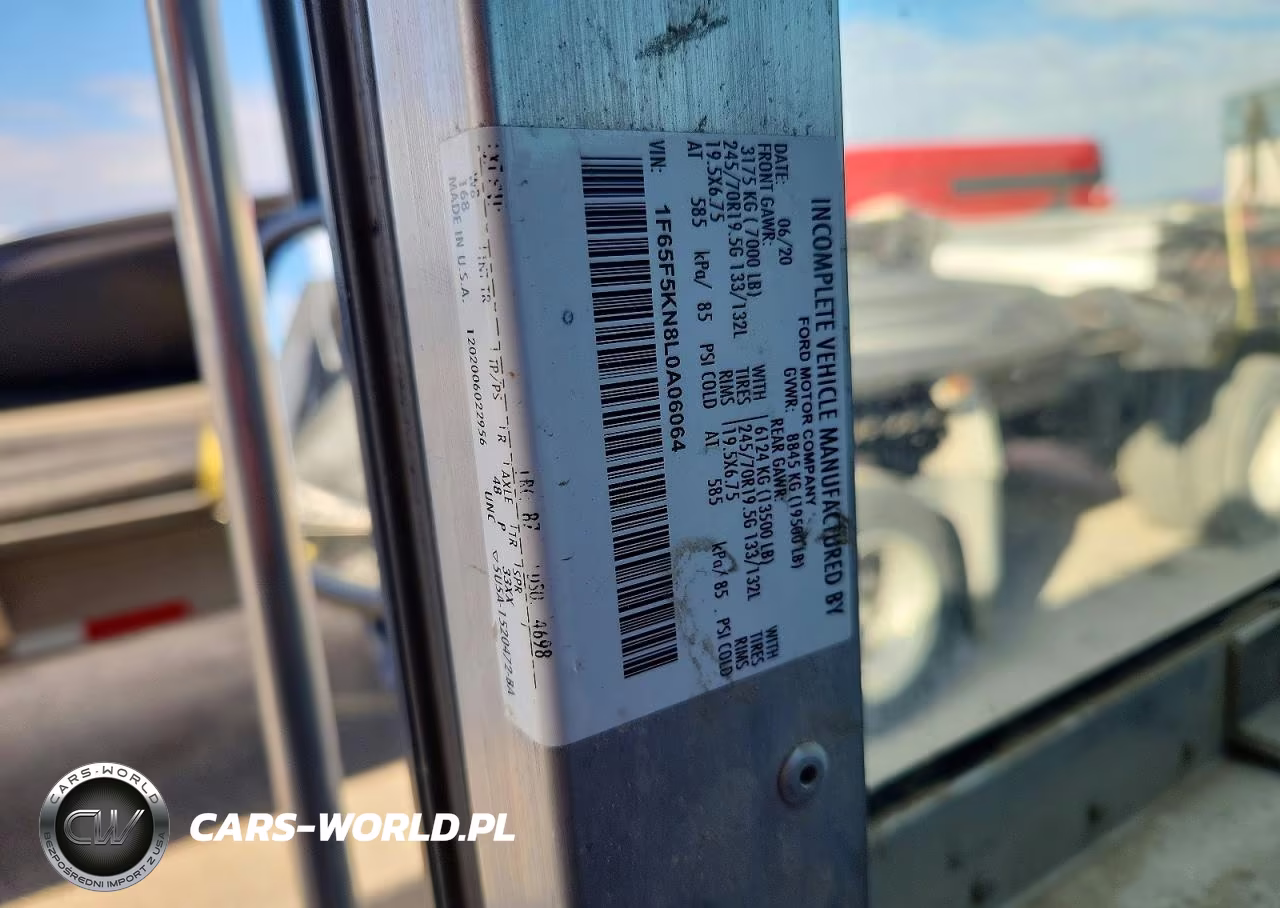 2020 Ford F59 Delivery Truck VIN:1F65F5KN8L0A06064 - 10