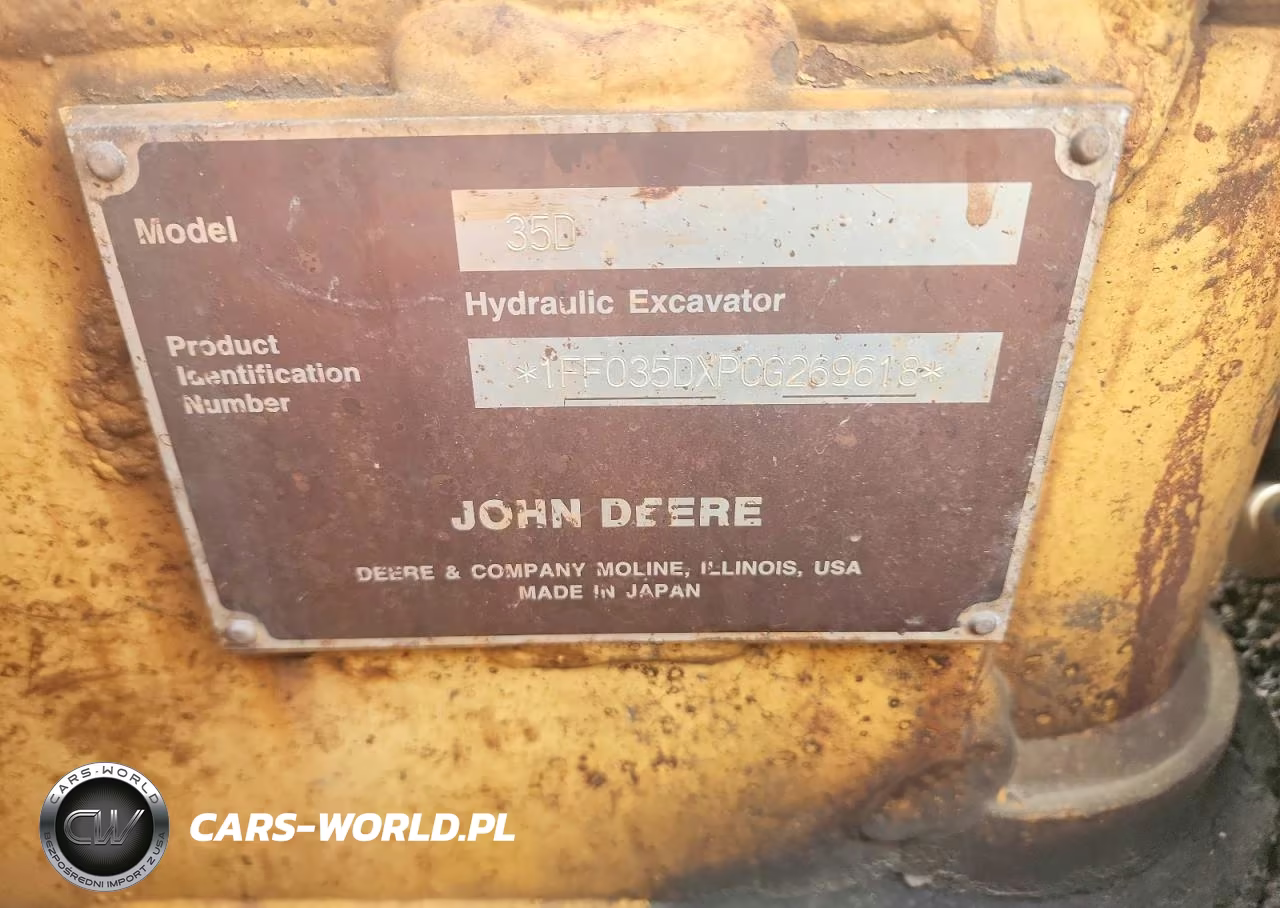 2012 John Deere 35D Mini Excavator VIN:1FF035DXPCG269618 - 10